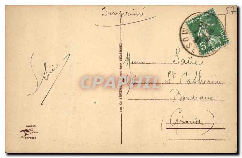 CPA Metz Vue Generale Prise du Fort Bellecroix Train — Rückseite