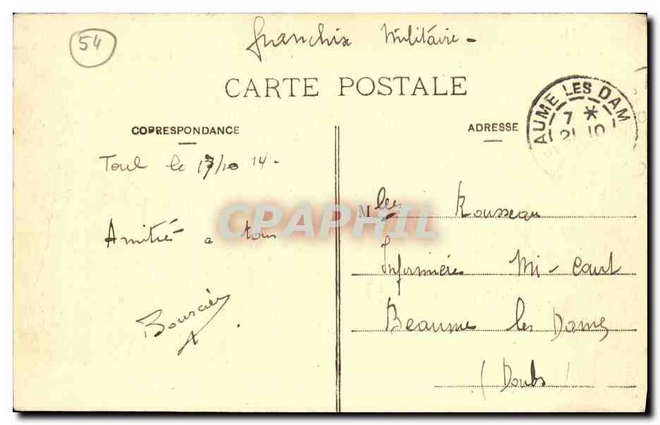 CPA Toul Vue generale et Saint Gengoult — Rückseite