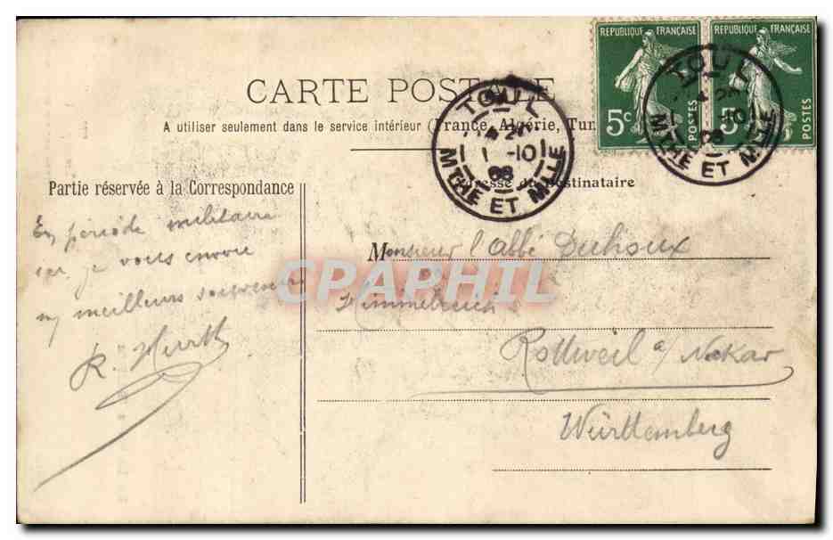 Toul — Transept de la Cathédrale — La Lorraine illustrée, n°272 — Reverso