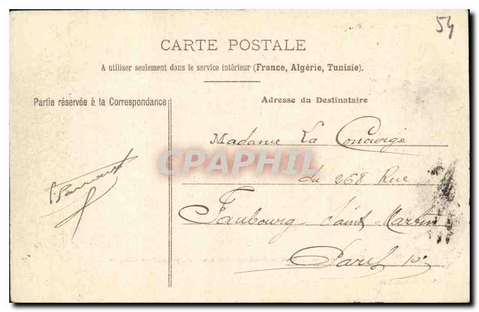 Environs de Toul — Pont de Fontenoy détruit en 1870 par les Francs-Tireurs — Librairie Oury, Toul — Rückseite