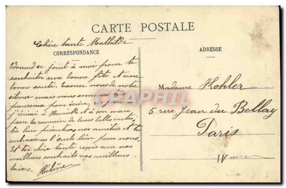 CPA Luneville Statue Lasalle Hussard Militaria — Verso
