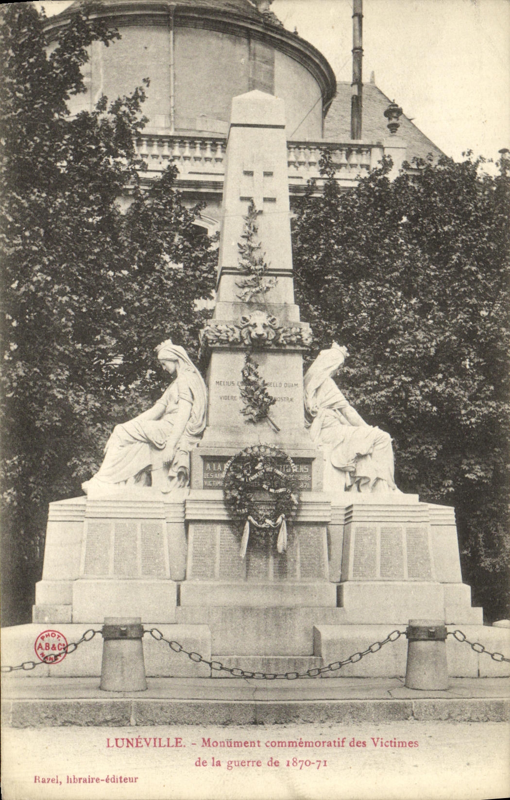 CPA Luneville Monument commemoratif des Victimes de la guerre de 1870 1871 