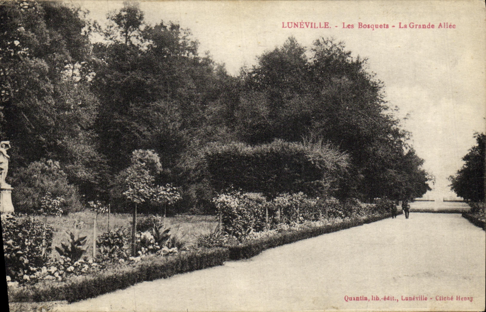 CPA Luneville Les Bosquets La Grande Aliee