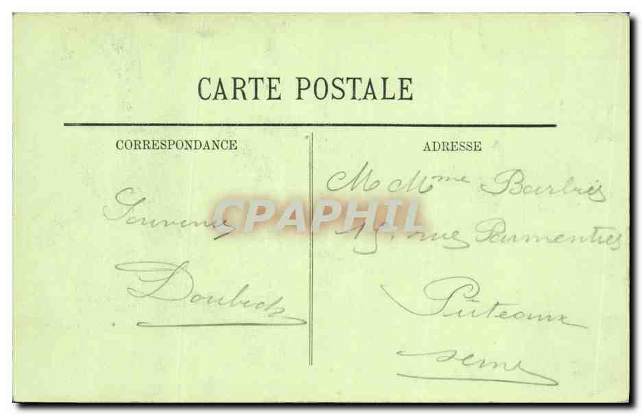 CPA Luneville La Chapelle Saint Leopold — Verso