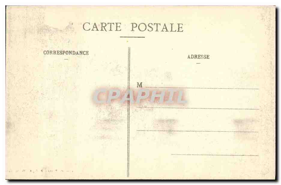 CPA Luneville Le Faubourg d Einville apres l incendie Militaria — Verso