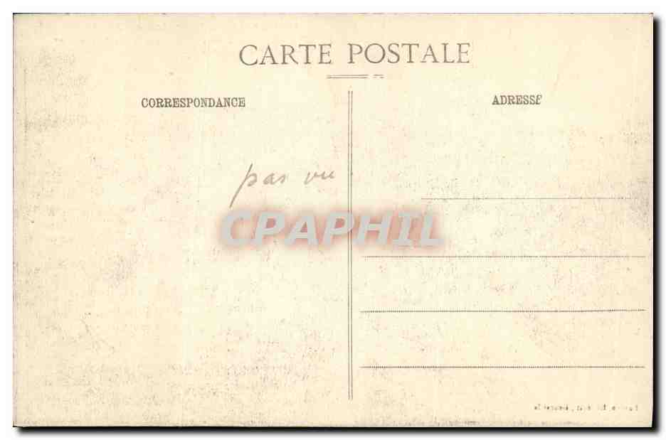 Lunéville - Les Allemands font sauter le pont sur le Canal des Grands Moulins avant de quitter en 1914 — Verso