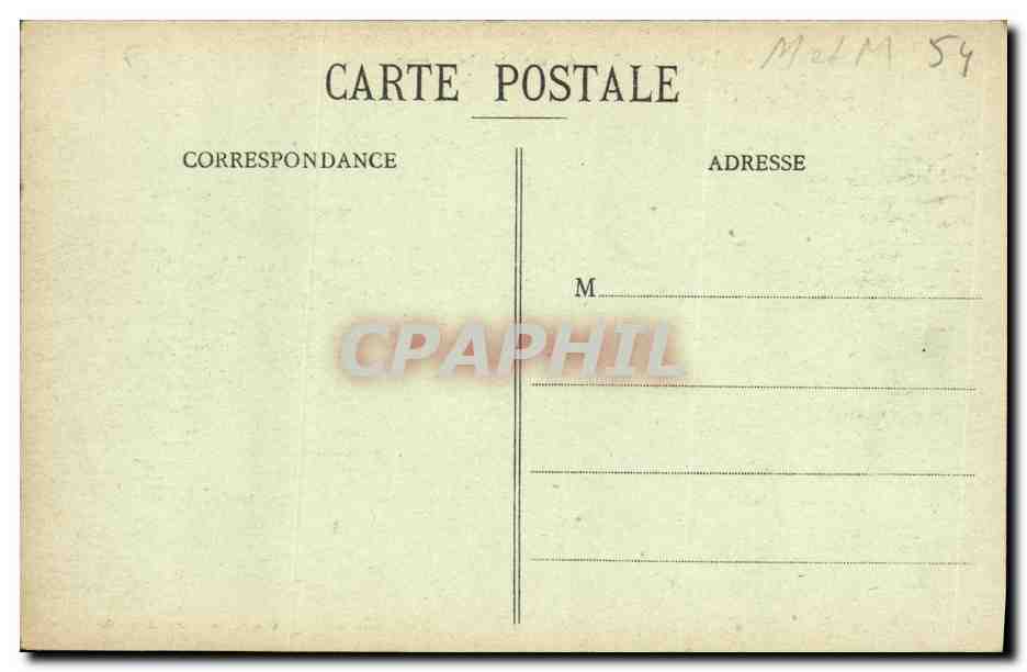 CPA Luneville Les Bosquets Le Chateau — Rückseite