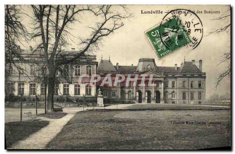 Lunéville — Château des Bosquets — Librairie Mme Charles Lemoine