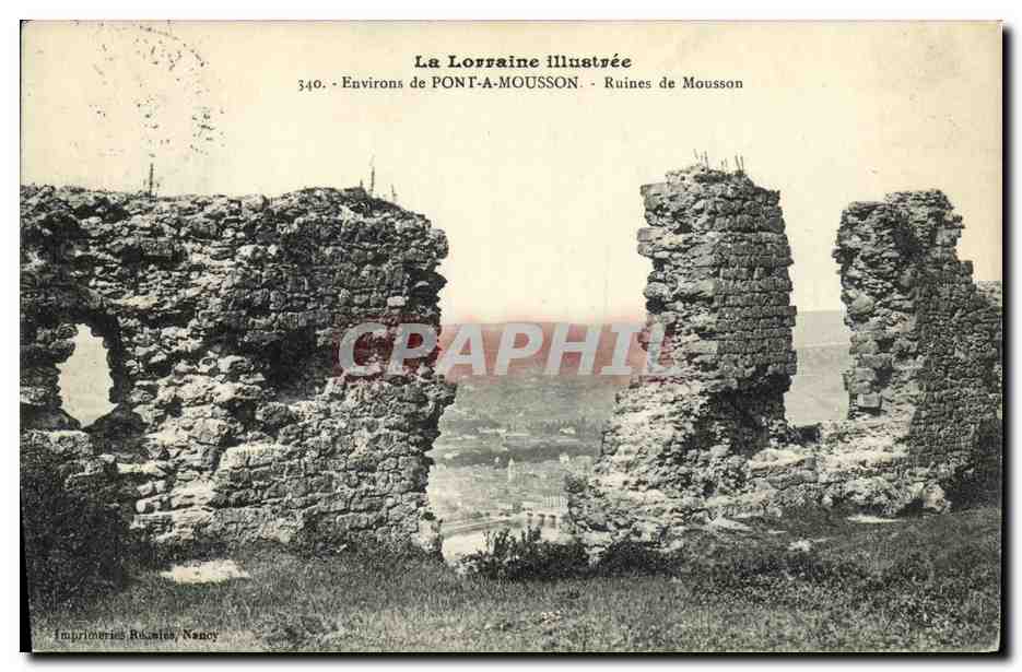 Ruines de Mousson — Environ de Pont-a-Mousson — Imprimerie Rousset, Nancy