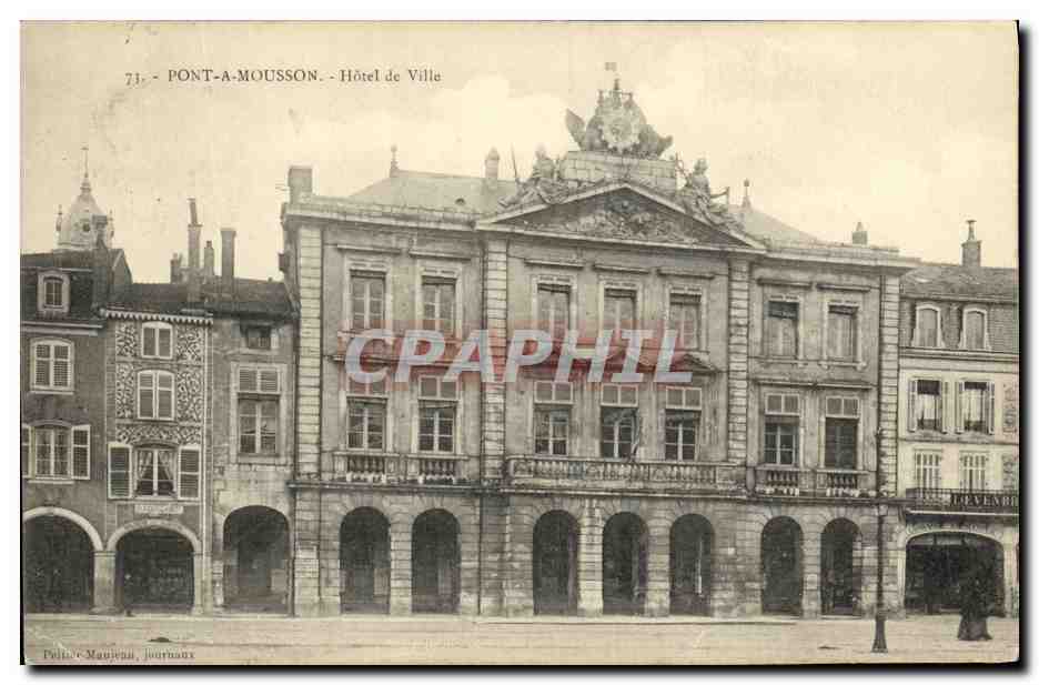 Pont-a-Mousson - Hôtel de Ville — éditeur Pellé-Manjou, série 71