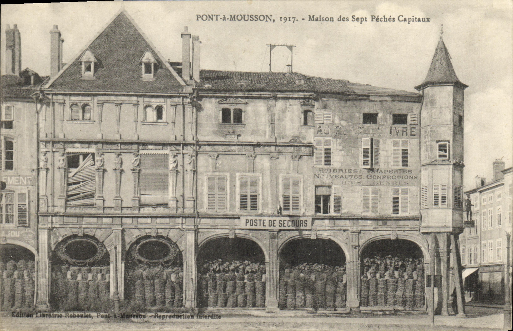 CPA Pont a Mousson Maison des Sept Peches Capitaux