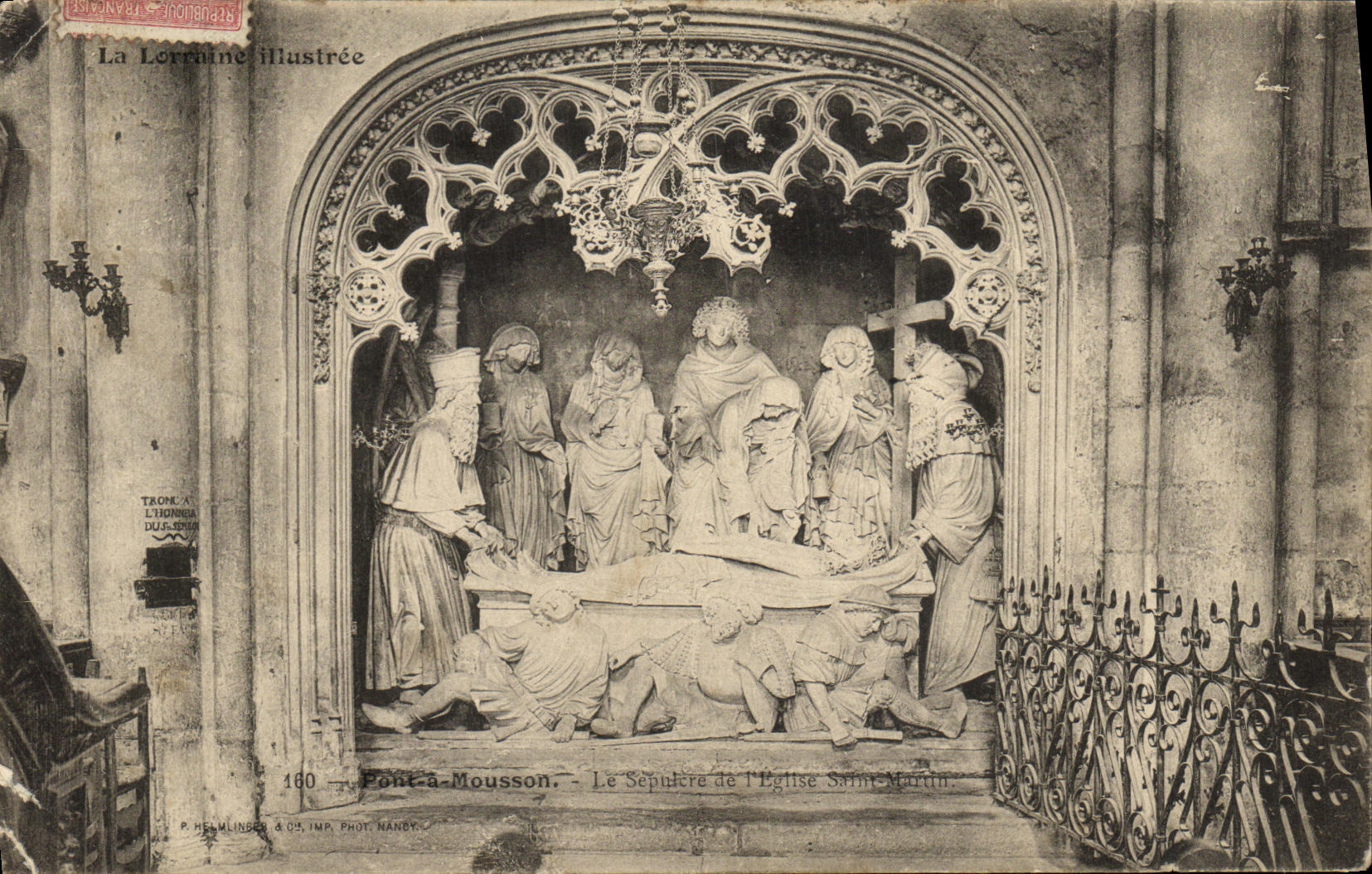 CPA La Lorraine illustree Pont a Mousson Le Sculpture de l Eglise Saint Martin