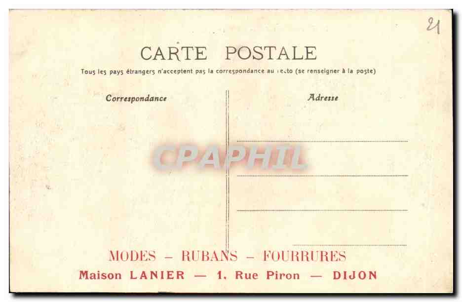 CPA Dijon Les Alles du Parc Moto — Rückseite