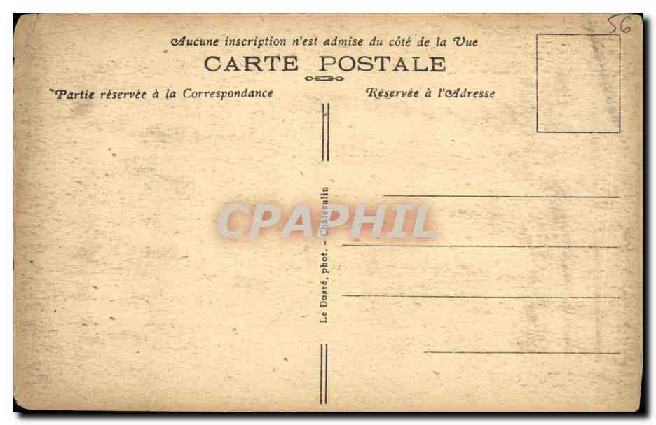 CPA Chateaulin Chapelle N D en 1830 — Rückseite
