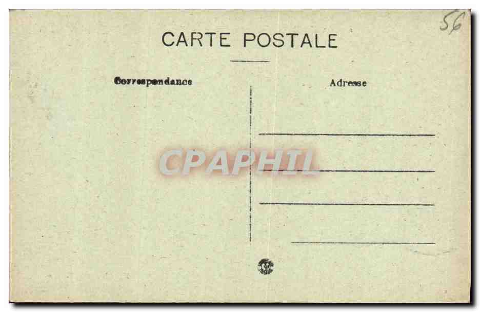 CPA Lannion Chateau de Kergrist — Rückseite