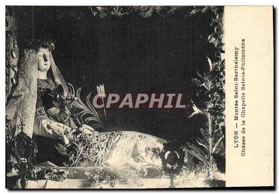 CPA Lyon Montee Saint Barthelemy Chasse de la Chapelle Sainte Philomene 