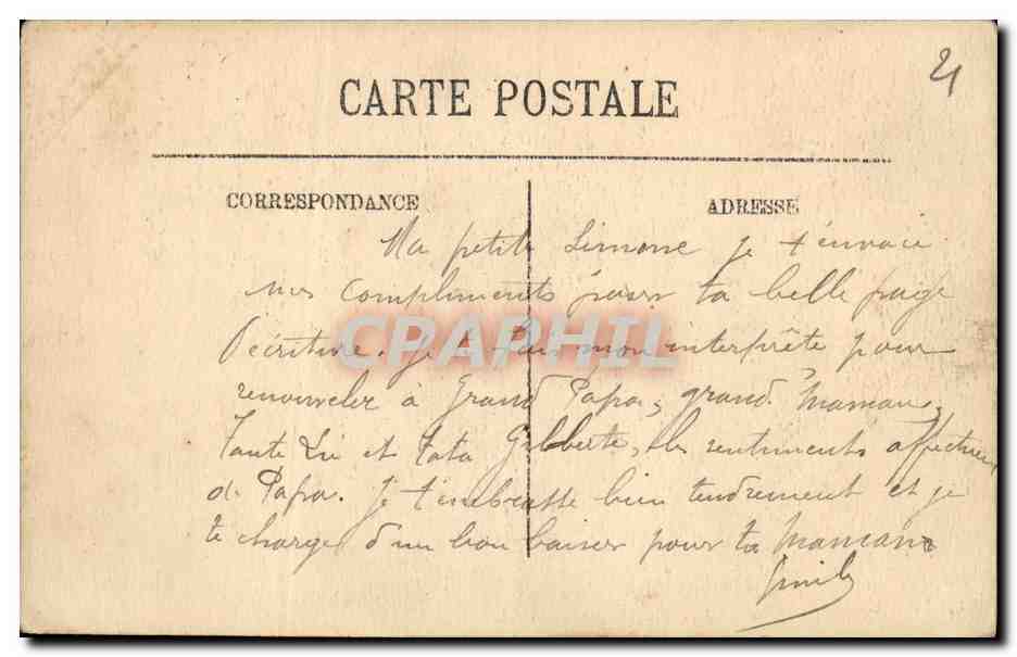 CPA Dijon Le Musee La Salle des Gardes — Rückseite