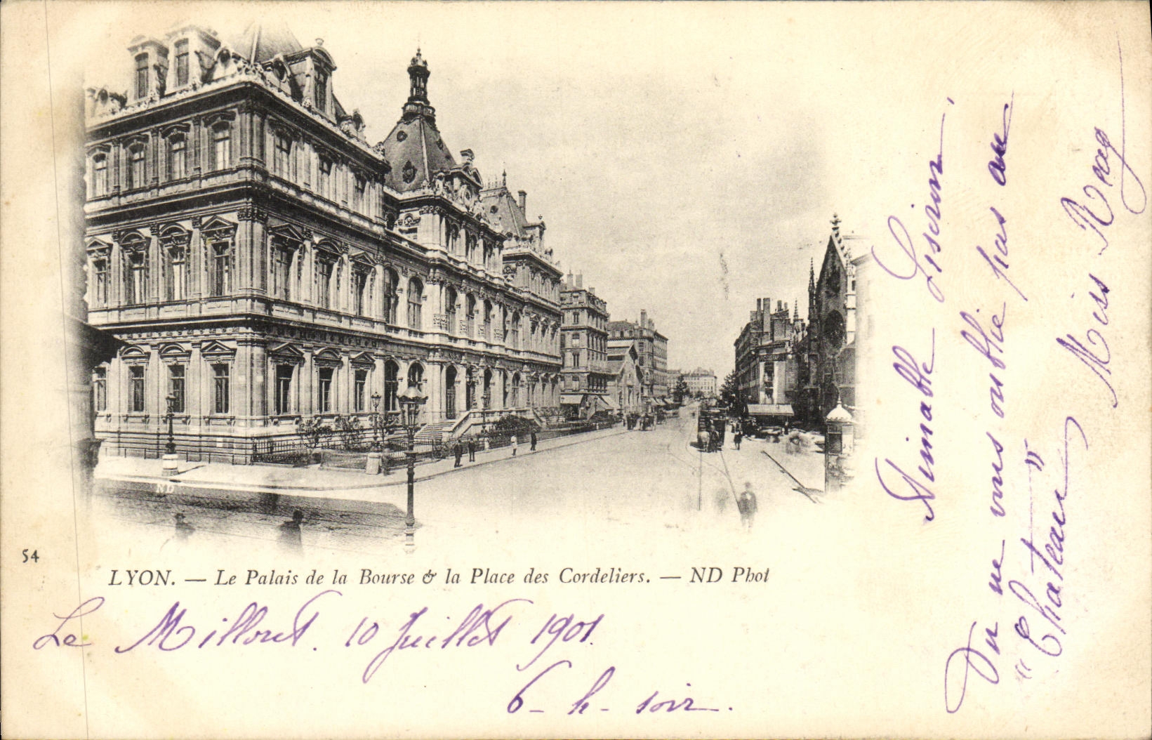 CPA Lyon Le Palais de la Bourse la Place des Cordeliers