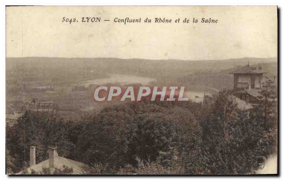 LYON — Confluent du Rhône et de la Saône — CPAPHIL 5042 - Recto