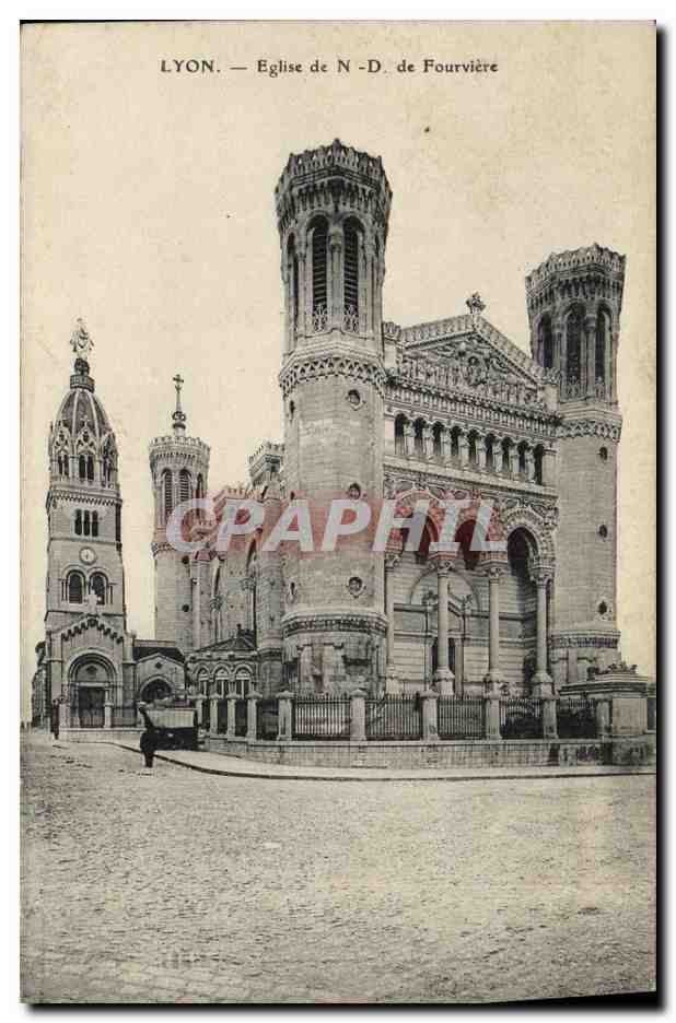 CPA Lyon Eglise de N D de Fourviere