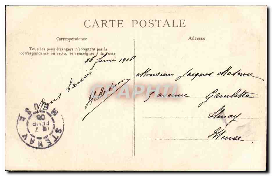 CPA Verdun Les Bords de la Meuse — Back