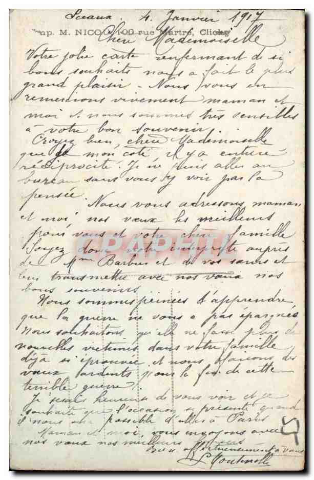 CPA Gloire Aux Defenseurs de Verdun Militaria — Rückseite