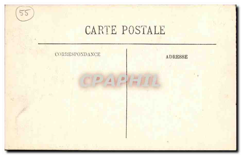 CPA Verdun Place Chevet Hotel des trois Maures — Rückseite