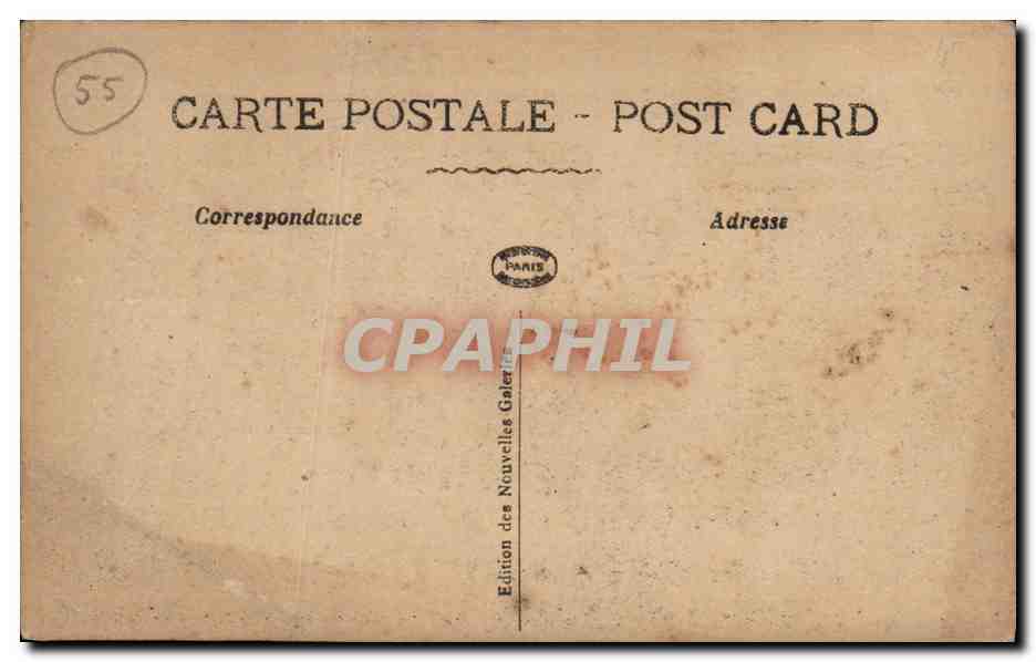 CPA Verdun bombarde Quelques maisons rue Chevert Militaria — Rückseite