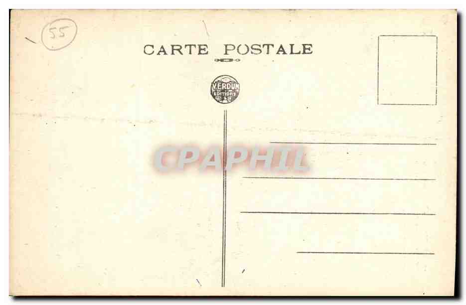 CPA Verdun Le Monument a La Victorie et aux Soldats de Verdun Militaria — Rückseite