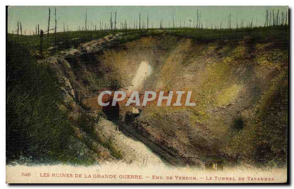 Les ruines de la Grande Guerre — Env. de Verdun — Le Tunnel de Tavannes — Édition H. S. Verdun, n° 546