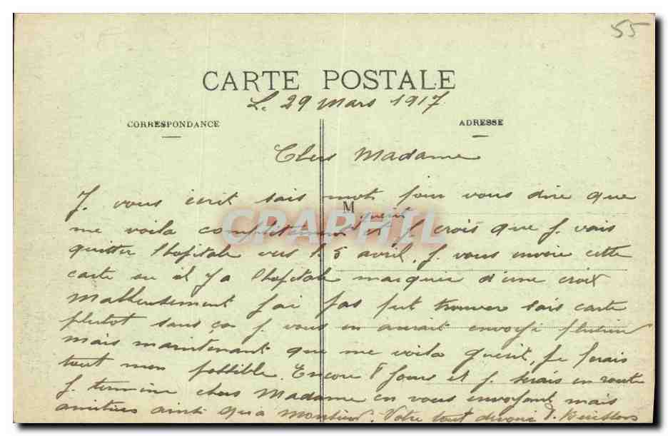 CPA La Meuse Illustree Gondrecourt Vue Prise de la Tour — Rückseite