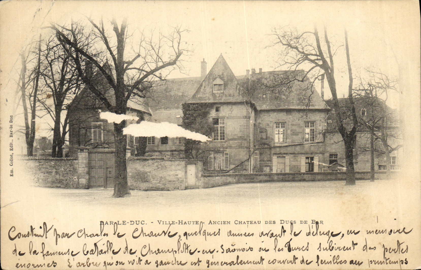 CPA Bar Le Duc Ville Haute Ancien Chateau Des Ducs De Bar