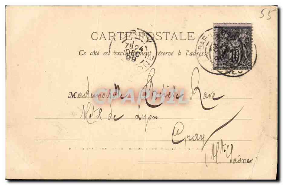 CPA Bar Le Duc Ville Haute Ancien Chateau Des Ducs De Bar — Reverso