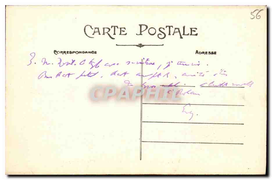 Joselin — Une des Entrées du Château et la Conciergerie — Artaud et Nozais, Nantes — Rückseite