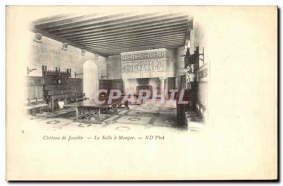 CPA Chateau de Josselin La Salle a Manger