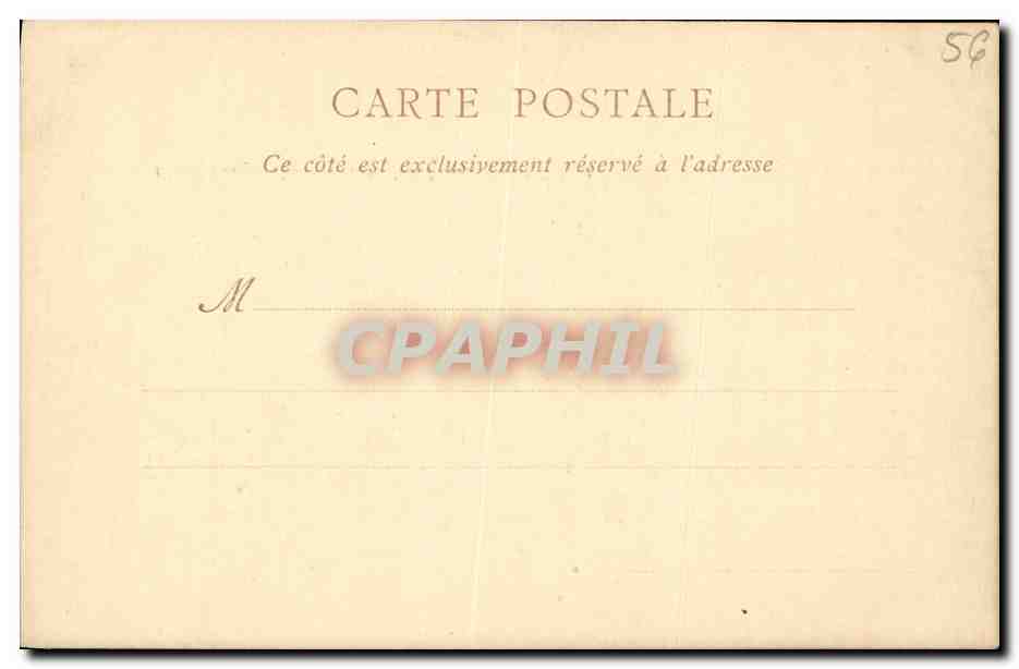 CPA Chateau de Josselin La Salle a Manger — Rückseite