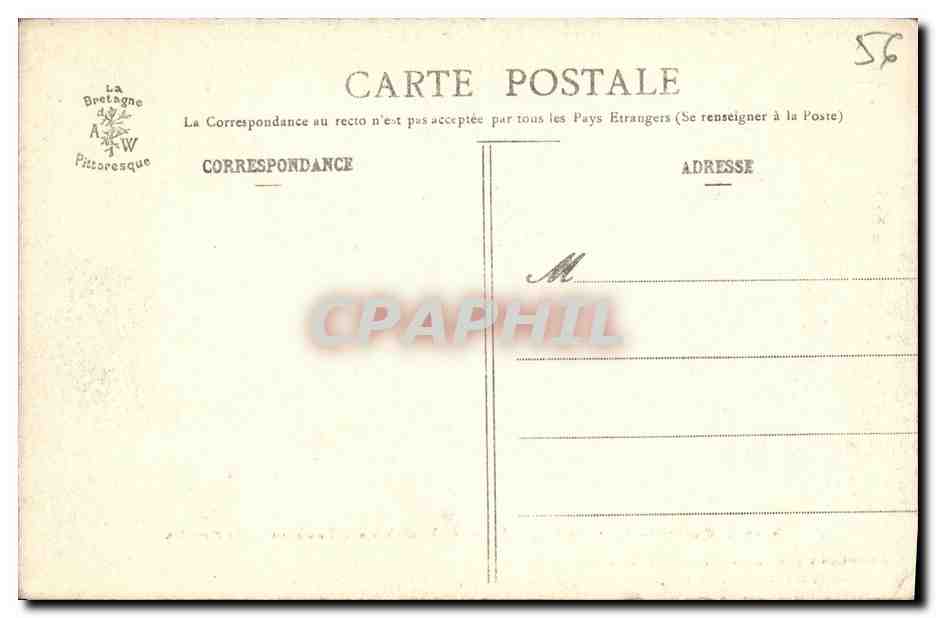 Environs de Vasselin - Tombeau de St Gobrien - La Bretagne Pittoresque — Rückseite