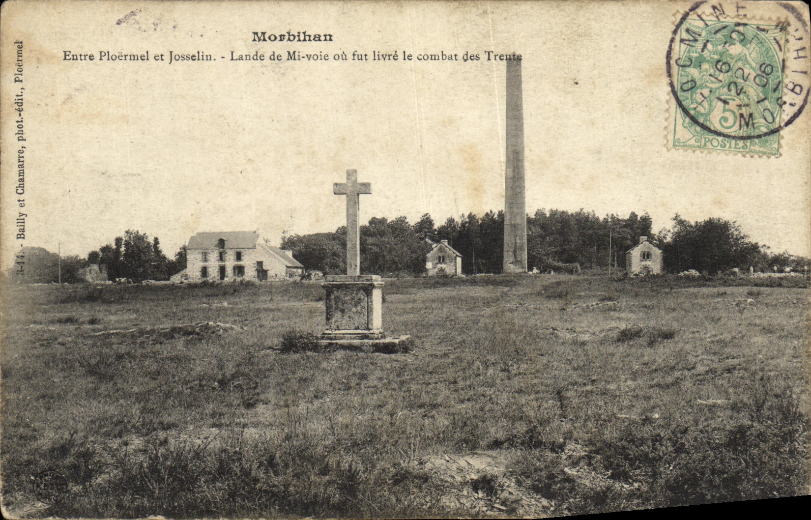 Lande de Mi-voie — combat des Trente — Bailly et Chamarre, Ploërmel