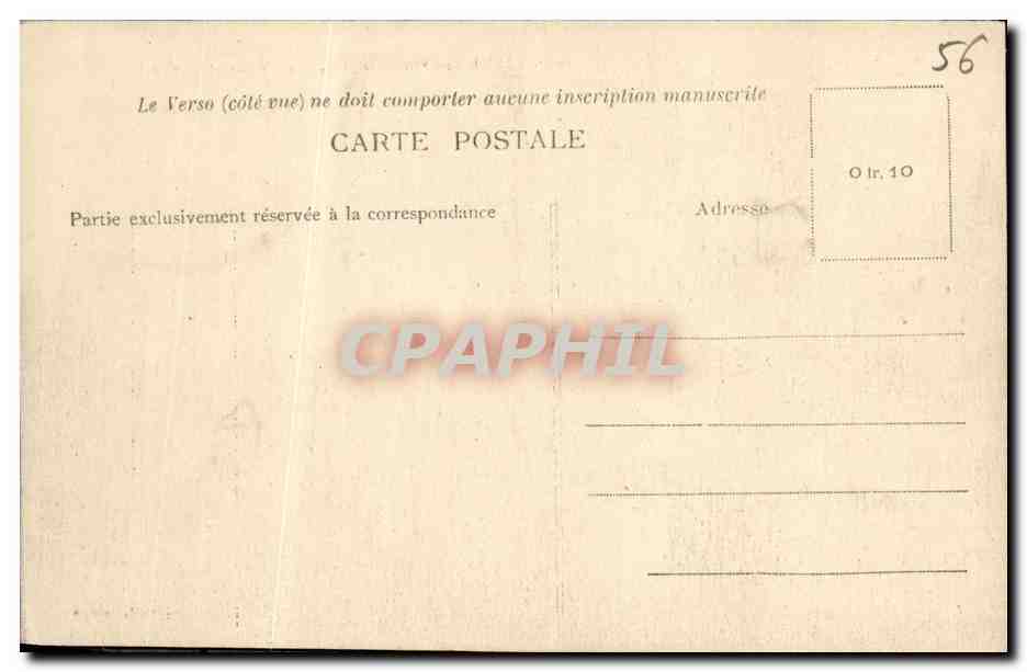 CPA Vannes Vue de la Ville Prise de la Garenne — Rückseite