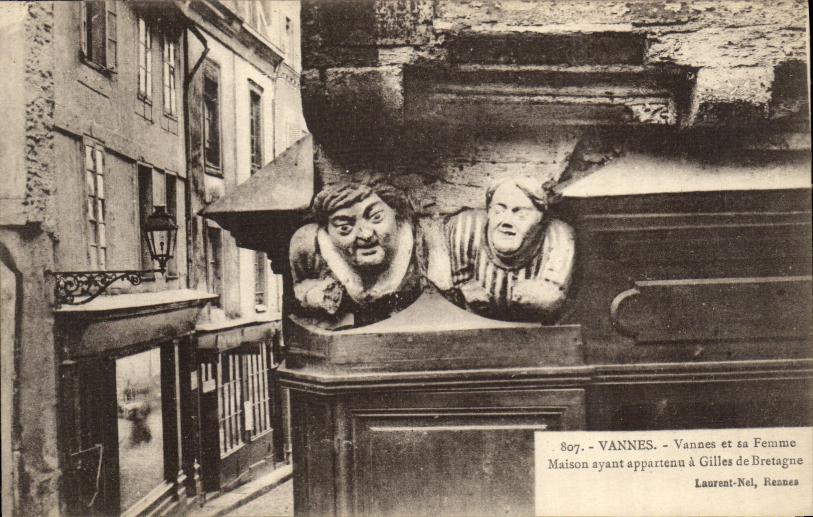 Vannes et sa Femme — Maison ayant appartenu à Gilles de Bretagne — Laurent-Nel, Rennes, n°807