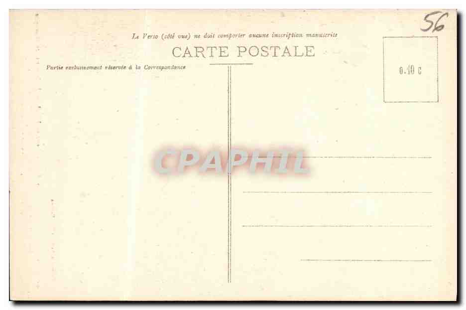 CPA Vannes Le Chateau Gaillard ancien Hotel du Parlement de Bretagne Siege et musee de la societe polymathique Morbihan — Rückseite