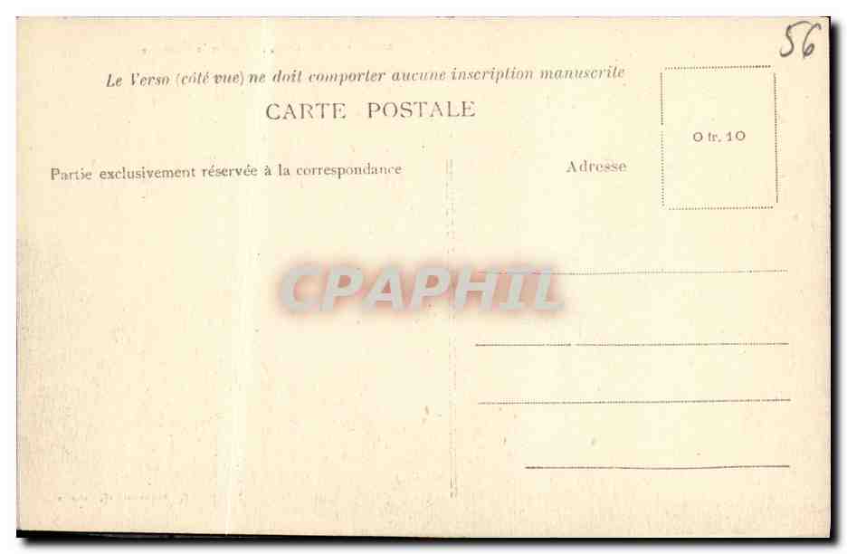 CPA Vannes Vue de la Ville Prise de la Garenne — Rückseite