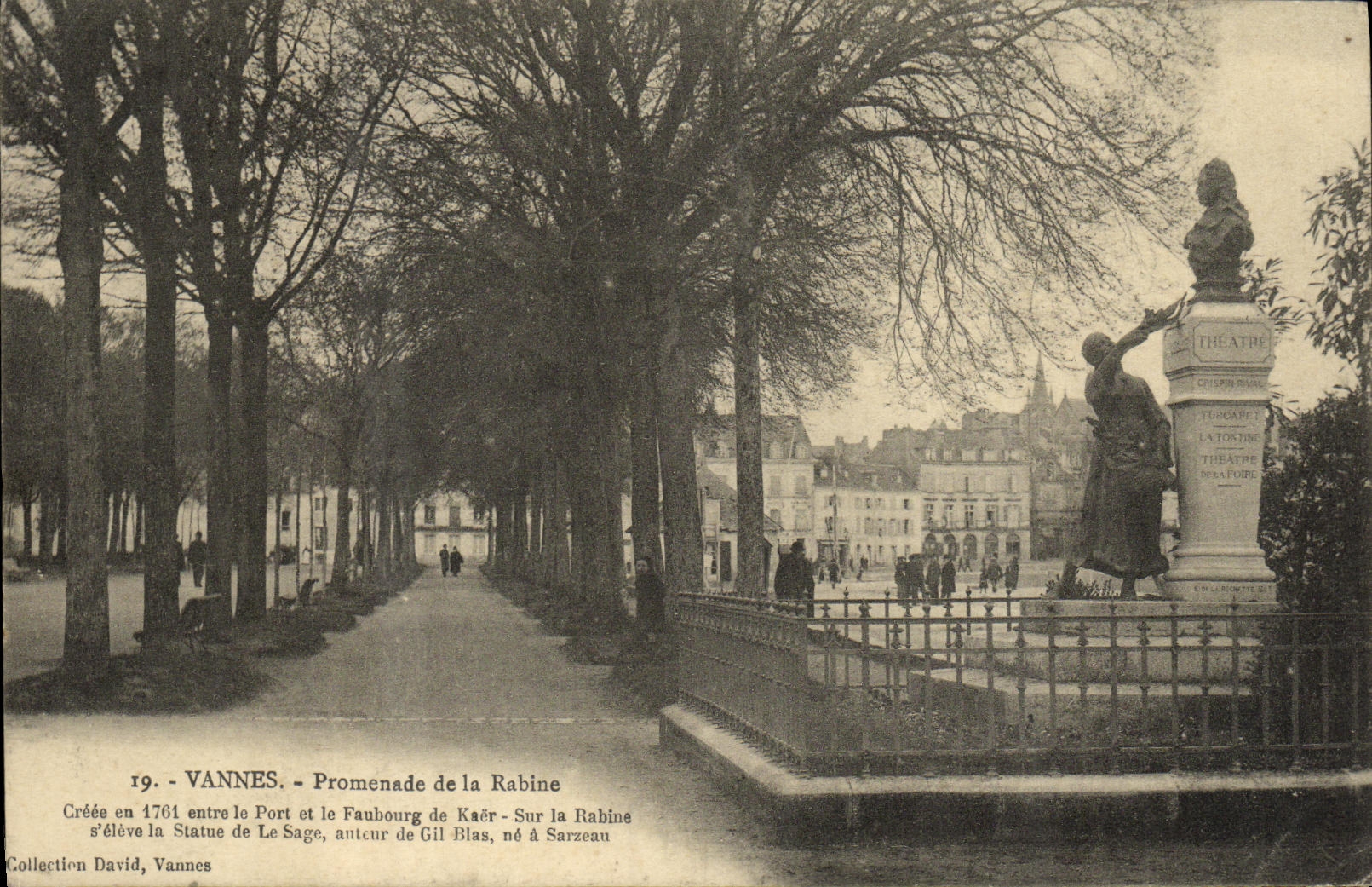 CPA Vannes Promenade de la Rabine