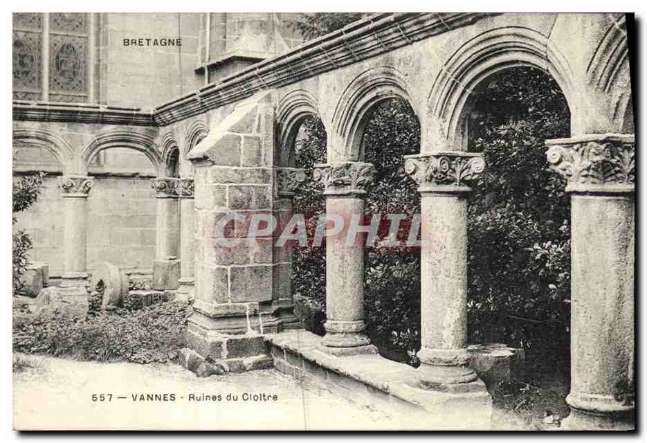 Vannes - Ruines du Cloître — Bretagne, éditeur non identifié, n° de série 557