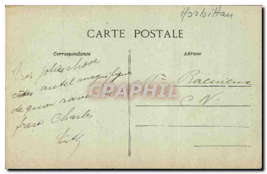 CPA Sainte Anne D Auray L Autel Privilegie de Sainte Anne — Verso