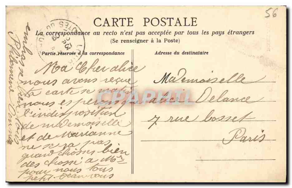 Le Champ des Martyrs — Croix élevée aux Martyrs de Quiberon — Collection Guéranne, phot. Poulivy — Verso