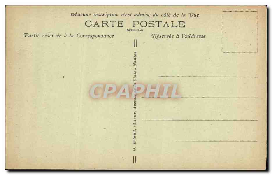CPA Ste Anne d Auray Le Cloitre — Verso