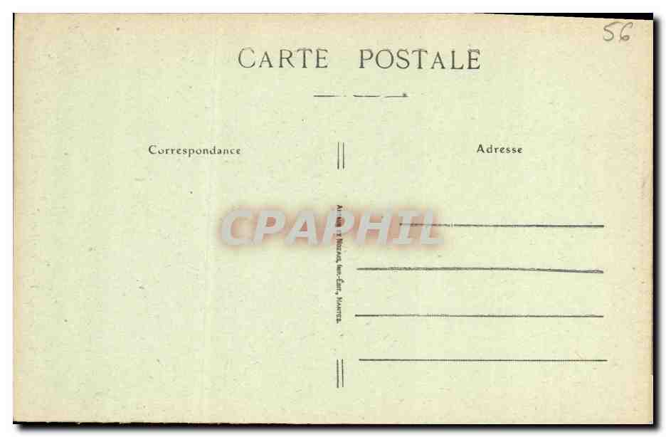 CPA Auray Porte de l Eglise Saint Gildas — Rückseite