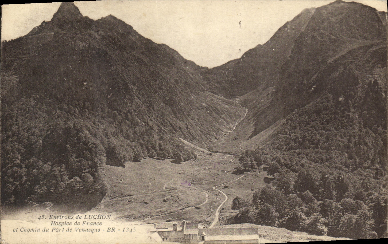 Environs de Luchon — Chemin du Port de Venasque — BR 1345