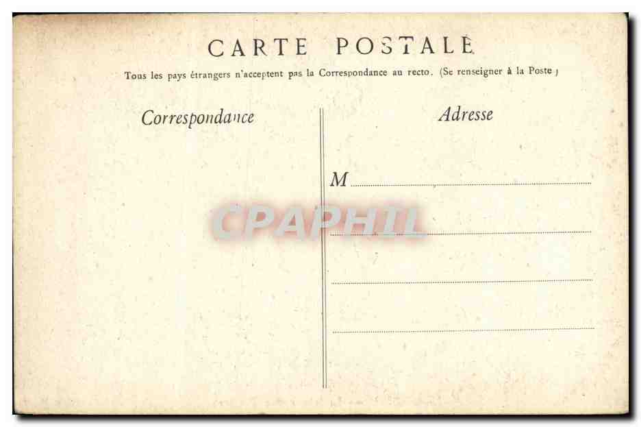CPA Lourdes Interieur des Piscines — Verso